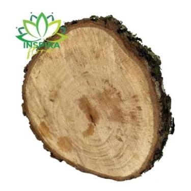 Imagem de Bolachão De Madeira Pequena De 17cm Rústico Tábua Churrasco - FLORA FU