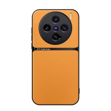 Imagem de Kepuch Capa para Vivo X200 Pro Mini - Litchi Grano Case Placa de Metal Embutida - Pornográfico