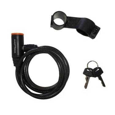Imagem de Cadeado bicicleta c/ chave MaxTrava 6 mm x 1500 mm c/ suporte