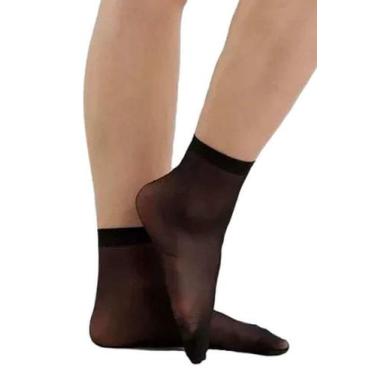 Imagem de Meia Lupo Soquete Fina Loba Fio 20  5530, Preto, UN