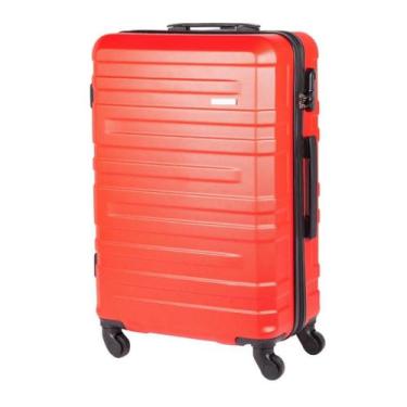 Imagem de Mala De Viagem Média 23kg 4 Rodas Travelux Lugano M, Vermelho
