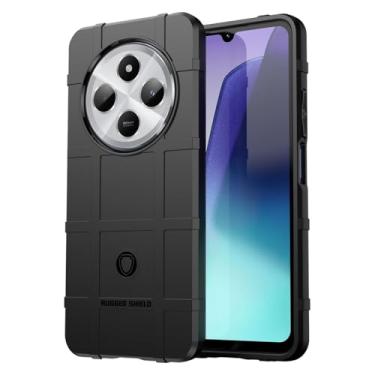 Imagem de Zoeirc Capa para Redmi 14C, para Redmi 14R/Poco C75 2411DRN47C, capa de TPU resistente à prova de choque de grau militar e capa de proteção de lente de câmera para celular para Xiaomi Redmi 14C preta