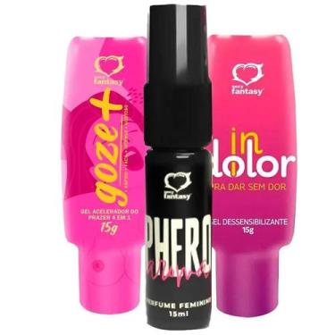 Imagem de Kit Perfume com Feromônio, Lubrificante Acelerador e Gel Dessensibiliz
