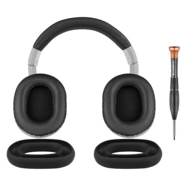 Imagem de SOULWIT Almofadas Para Fones De Ouvido + Capa Faixa Cabeça Protetor Silicone Ouvido, Kit Reposição Audio Technica Ath M40 E M40X, Almofada Peça Reparo (Preto)