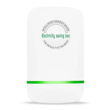 Imagem de Engkimi Caixa De Economia Energia Elon-Musk'S Stop Watt Dispositivo Stopwatt Filtro Linha Para Escritório Doméstico Plugue Eua 90V-250V 30Kw Classificação Verde (1 Peça, Branco)