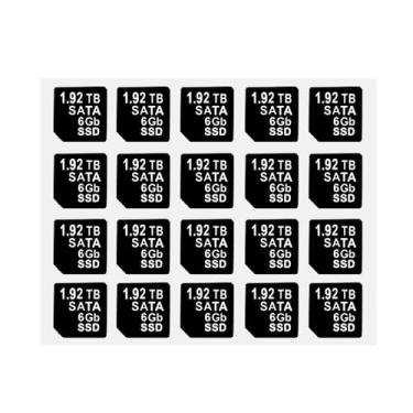 Imagem de Etiqueta adesiva com capacidade de 20 peças para bandeja de disco rígido Caddy DXD9H 0DXD9H X7K8W 0X7K8W, compatível com Dell PowerEdge de 16ª a 14ª geração r740 r440 r340 r750 r650 r550 r760 r660 25