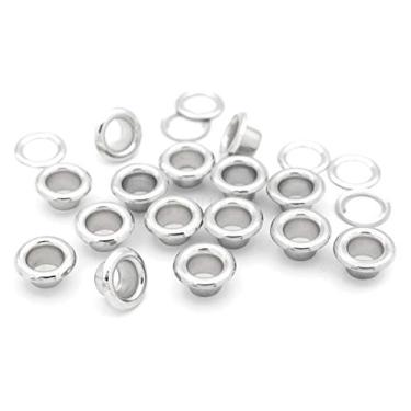 Imagem de Artesanato Pacote com 300 ilhós de alumínio com arruelas Avail 3 tamanhos para sapatos, núcleos de contas, roupas, couro, lona, 1/4" (7mm)