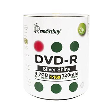 Imagem de Smartbuy Smart Buy Pacote Com 300 Dvd-R 4,7 Gb 16X Prata Brilhante Em Branco Dados Vídeo Filme Mídia Gravável Disco, Discos