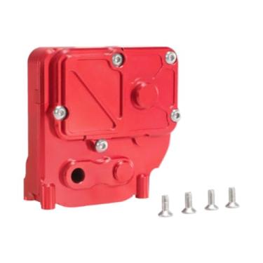 Imagem de Generic Gearbox House 1:12 RC Carro à prova de ferrugem Multifuncional Fácil de instalar DIY Alumínio modificado para carro de controle remoto Peças de, Vermelho