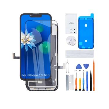 Imagem de Tela para iPhone 13 Mini A2628 A2481 A2626 A2629 Substituição de tela LCD 3D Touch Full HD Touch Screen ID Digitalizador Montagem da moldura, adesivo à prova d'água, kits de reparo Novo