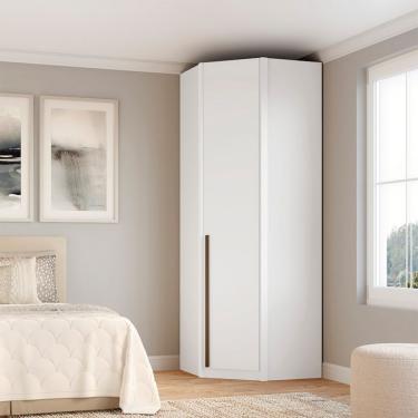 Imagem de Guarda-Roupa Modulado de Canto Altezza Trend 1 Porta Branco 86 cm