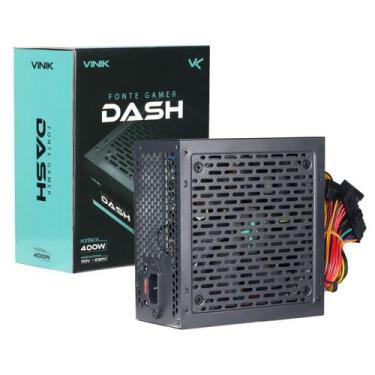Imagem de Fonte Gamer Dash 400w Preto - Vfg400wp - VINIK