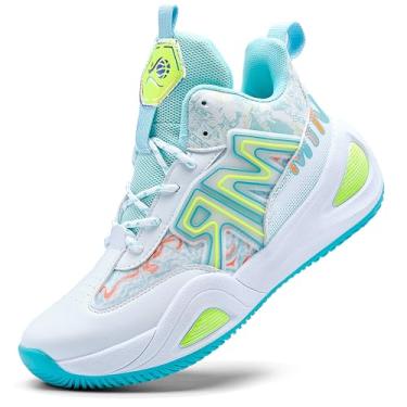 Imagem de Novetra Os sapatos de basquete de homens para competições(Verde,37 BR)