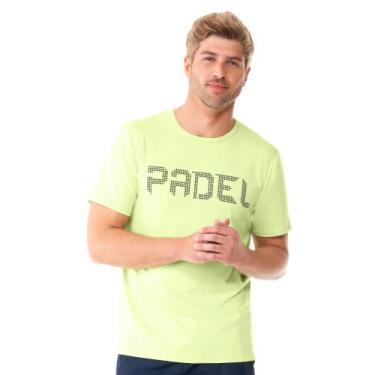 Imagem de Camiseta Fitnes de Poliéster Masculina Padel Lima Fresh Zee Rucci, P