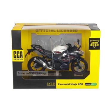 Imagem de Modelo De Brinquedo De Motocicleta Kawasaki Ninja 400 Clássica Em Esca