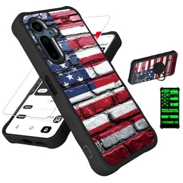 Imagem de jioeuinly Capa para celular Solana Seeker compatível com Saga 2 Solana Mobile Seeker [com protetor de tela de vidro temperado][PC rígido + silicone macio][suporte para anel] [efeito luminoso] YGH-GQ