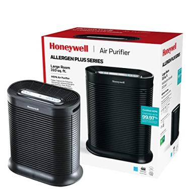 Imagem de Honeywell Purificador de ar HEPA HPA200 para salas grandes – Redutor de alérgeno + microscópico, limpa até 1500 metros quadrados em 1 hora – Fogo selvagem/fumaça, pólen, pelos de animais de estimação e purificador de ar de poeira – Preto