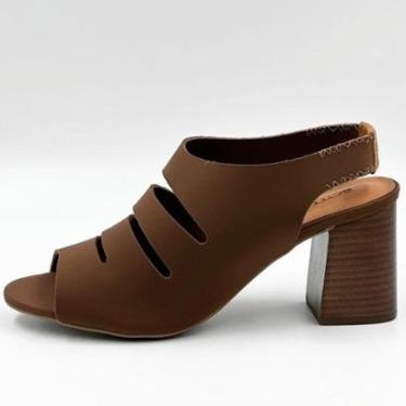 Imagem de Sandália Bottero Casual em Malha Elástica Salto Alto Feminina-Feminino