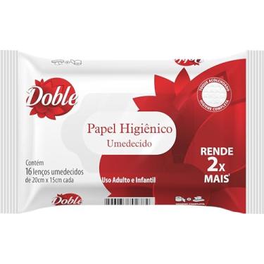 Imagem de Doble Pocket Papel Higiênico Umedecido, 16 unidades