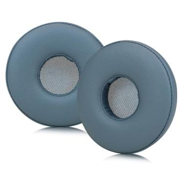 Imagem de SINOWO Almofadas auriculares de substituição para fones de ouvido Sony WH-H810, almofadas auriculares com espuma viscoelástica de isolamento de ruído, couro de proteína macia - azul pavão