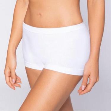 Imagem de Calcinha Loba Boxer Clássica Sem Costura 40905-001, Branco, GG