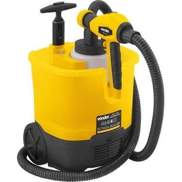Imagem de Pistola Elétrica Pintura Com Rodas Hvlp Vonder Pev750 Cyber Yellow