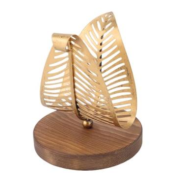 Imagem de OPPWONG Porta-guardanapos de Metal para Mesa de Jantar Com Design de Folha Elegante Porta-tecidos para Coquetéis Fazenda Casa Cozinha Decoração Vintage Dourado para Restaurantes