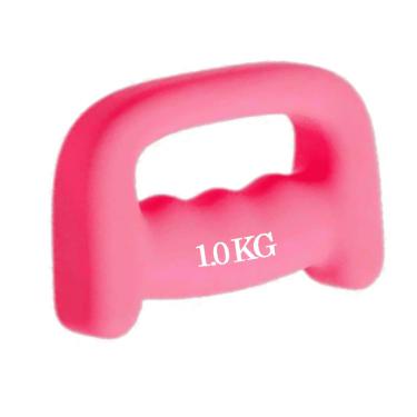 Imagem de Dumbell 1kg Peso De Mao Halter Boxing Revestido Musculacao Academia Fisoterapia Pilates Treino Fitness Exercicio Fisico