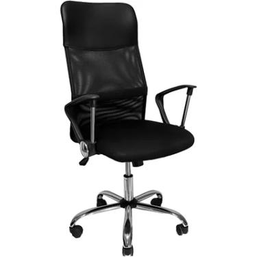 Imagem de Cadeira Mymax Presidente Mesh, Até  110Kg, Giratoria, Preta