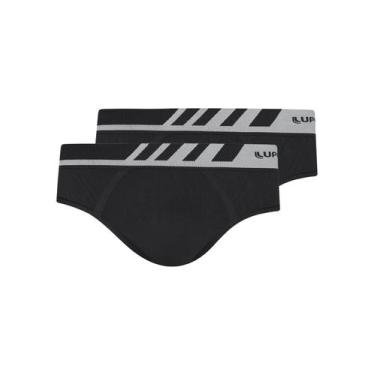 Imagem de Kit com 2 Cuecas Slip Lupo 691002, Preto, G
