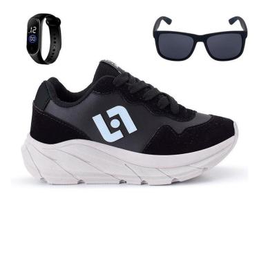 Imagem de Tênis Infantil Masculino Jogger  Casual Camurça + Oculos + Relogio-Masculino