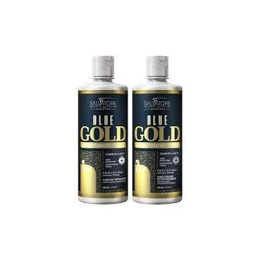 Imagem de Kit Salvatore Blue Gold Passo 1 e Passo 2 500ml - Salvatore Cosméticos