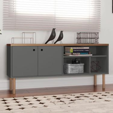 Imagem de Bancada Para TV Até 60 Polegadas Multi Cinza Caemmun