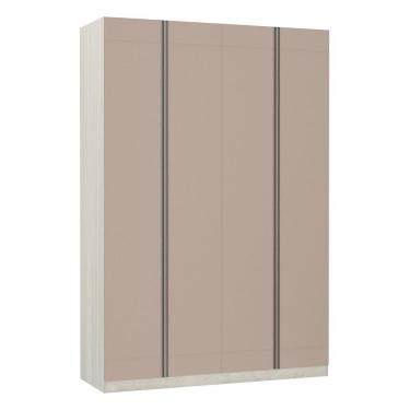 Imagem de Guarda-roupa 4 Portas 160 Cm Legno Crema Com Connect