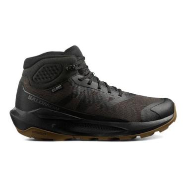 Imagem de Bota Salomon Elixir Tour MID WP Masculina, 42, Preta marrom, Caramelo