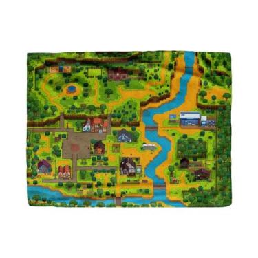Imagem de Cobertor De Flanela Ultra Macio Com Mapa De Stardew Valley Para Cama E