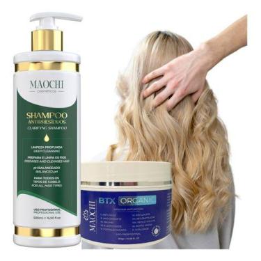 Imagem de Kit Realinhamento Profissional Para Cabelos Loiros Descolorido e Grisa