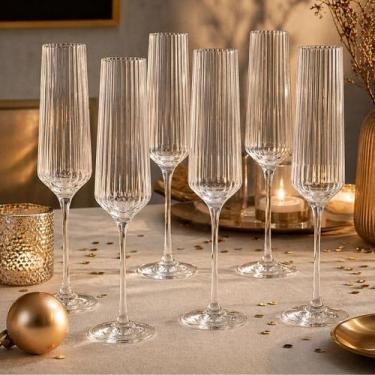 Imagem de Conjunto de 6 Taças Netuno para Champagne em Vidro 190ml - Hauskraft