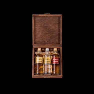 Imagem de Kit Degustação Cachaças Harmonie Schnaps - 3 Miniaturas 50ml em Caixa 
