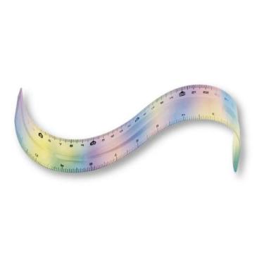 Imagem de Régua Flexível Floppy Degradê 30cm Tris
