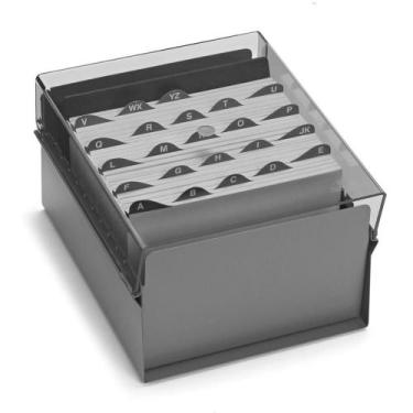Imagem de Fichario de Mesa C/ Base de ACO 5X8 Fume - Acrimet