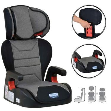 Imagem de Cadeira Infantil Cadeirinha Reclinável para Carro Burigotto Cinza