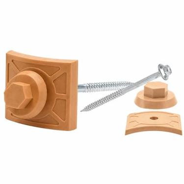 Imagem de Kit Fixação e Vedação Telha PVC Colonial Marfim 20 Peças Afort