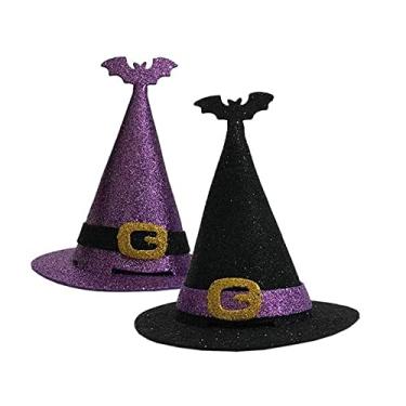 Imagem de Decoração de Halloween Caixa Surpresa Chapéu de Bruxa 3d em Eva