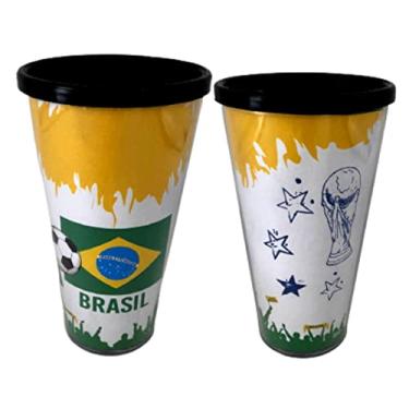 Imagem de Copo Térmico Brasil Copa Do Mundo 480ml