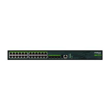 Imagem de Switch Gerenciavel 24P + 4P SFP S3028G-B Preto Intelbras