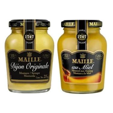 Imagem de Mostarda Dijon Originale Maille e Dijon Mel Maille, 2 Potes