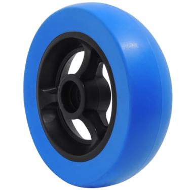 Imagem de Rodinha Dianteira Aro 5 Soft Roll para Cadeira de Rodas Azul