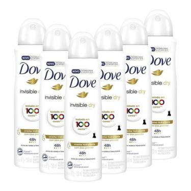 Imagem de Kit 6 Desodorantes Dove Antitranspirant Invisible Dry 150ml Invisible Dry