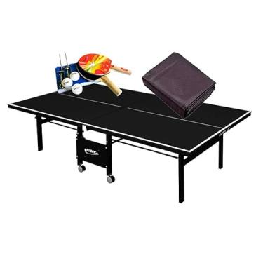 Imagem de MESA DE PING PONG MDF 18mm 1084 PRETA KLOPF + KIT completo 5030 + Capa Impermeável
